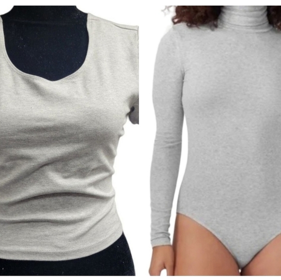 American Apparel Combination Package! One Crop Top and one Turtleneck Bodysuit. - Picture 2 of 4